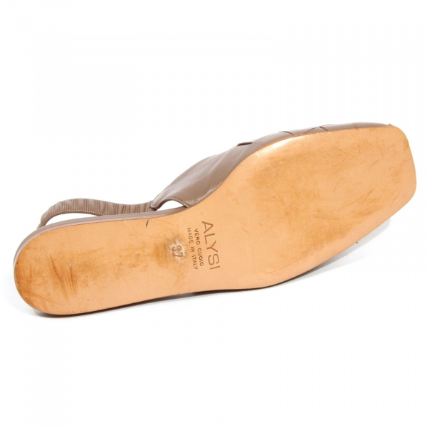 H3284 ballerina donna ALYSI woman leather flats shoes brown