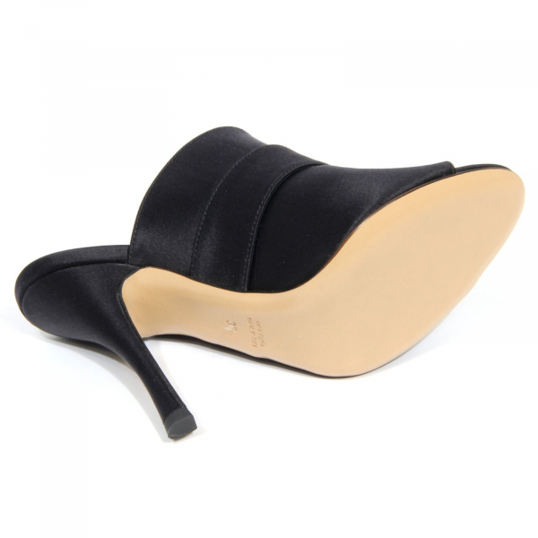 H3342 sandalo donna MYCHALOM woman satin sandals black