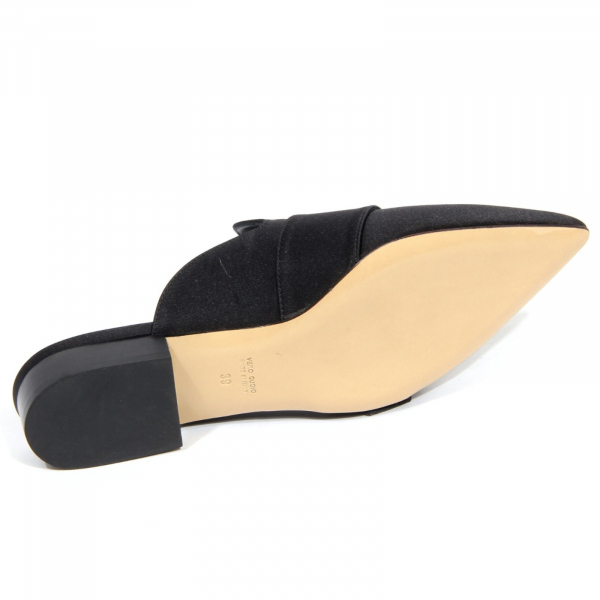 H3350 sabot donna MYCHALOM woman satin shoes black