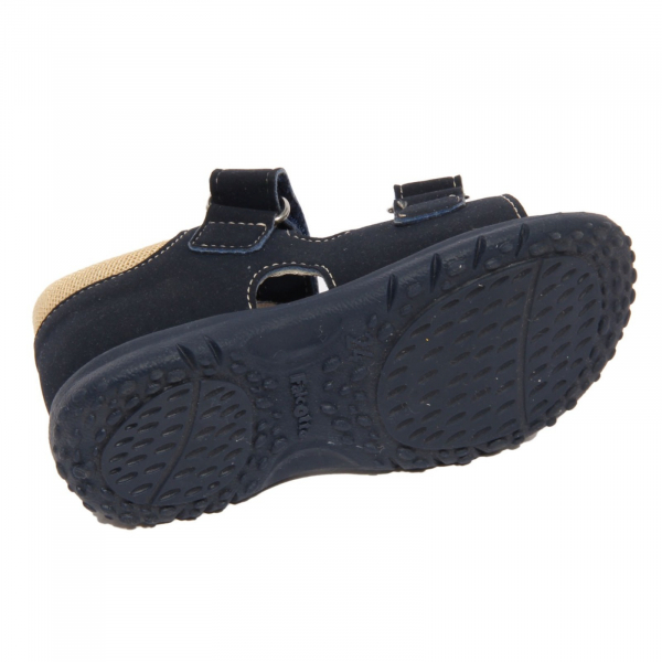 H3414 sandalo bimbo boy FALCOTTO NATURINO kids sandals blue/beige