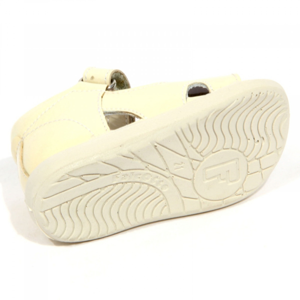 H3430 sandalo bimba girl FALCOTTO kids patent leather sandals off white