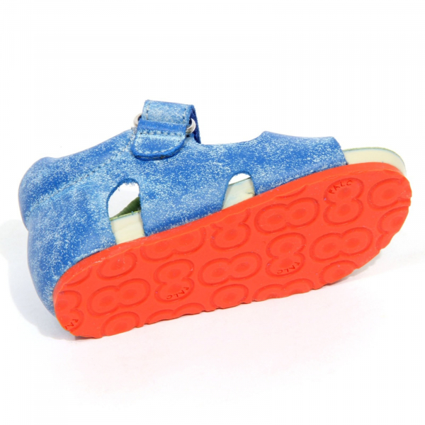 H3512 sandalo bimbo boy FALCOTTO NATURINO kids vintage effect sandals blue