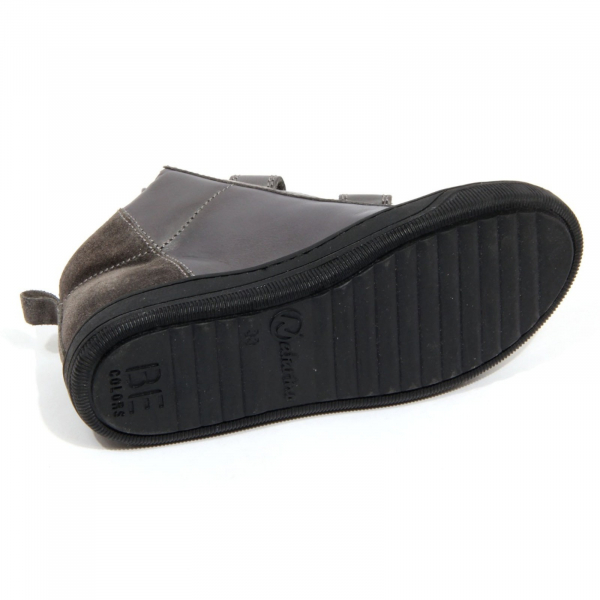 H3664 sneaker bimbo boy NATURINO kids PLAY BE COLORS shoes grey/black