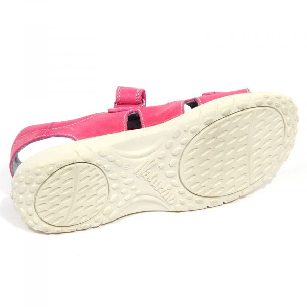 H3736 sandalo bimba girl NATURINO kids vintage effect leather sandals pink