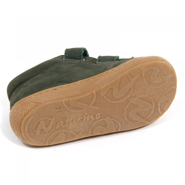 H3756 sneaker bimbo boy NATURINO COCOON kids nabuk shoes green