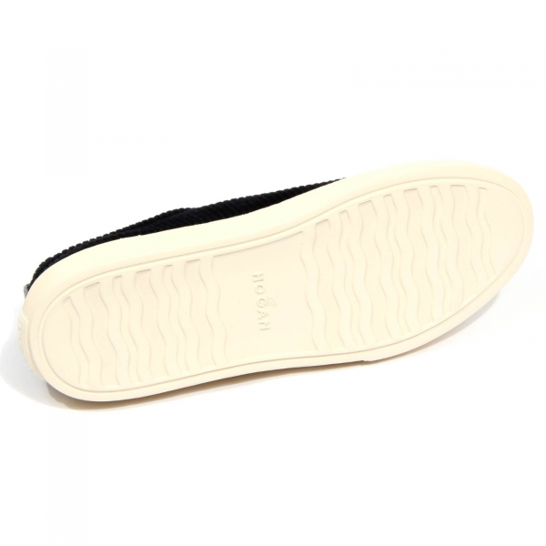 H3896 sneaker velluto donna HOGAN H365 woman velvet shoes black