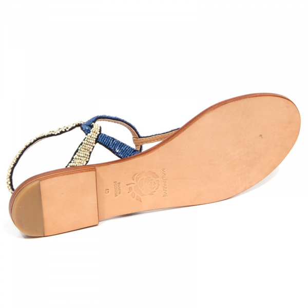 H4832 infradito donna MALIPARMI woman beads sandal