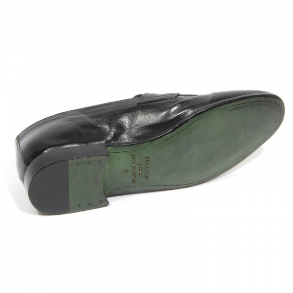 H5162 mocassino uomo GREEN GEORGE man leather loafer