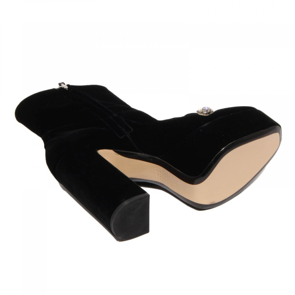 H5530 tronchetto donna  N°21 woman velvet shoes