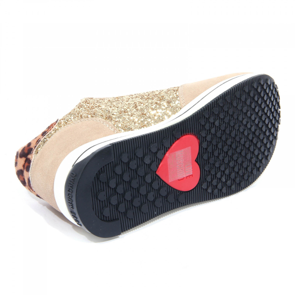 H8331 sneaker donna LOVE MOSCHINO woman glitter shoes