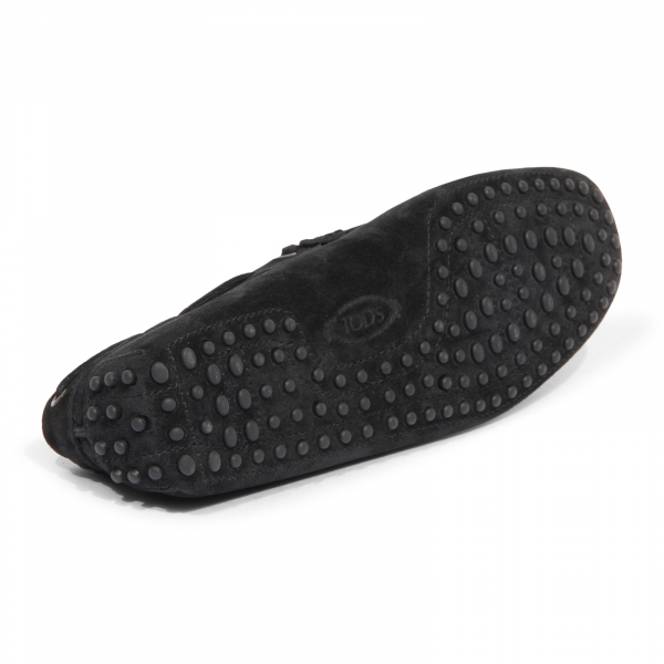 I0240 mocassino uomo TOD'S man suede loafer black