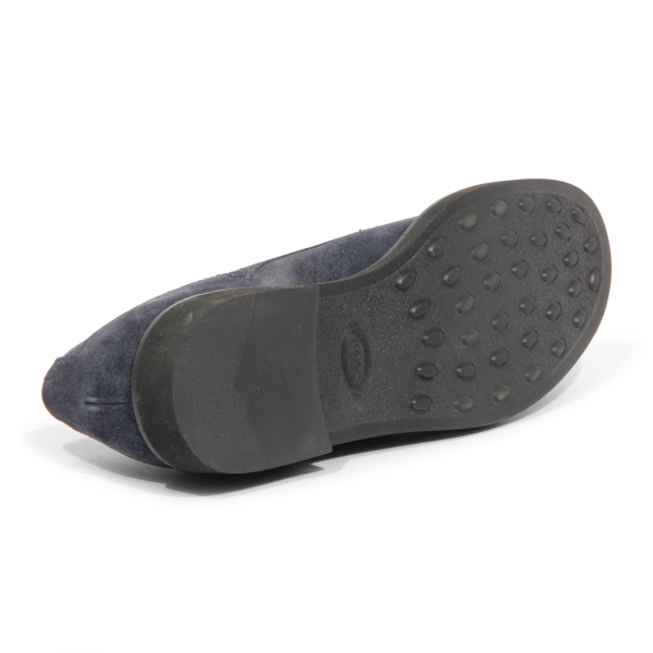 I0261 scarpa allacciata uomo TOD'S man suede shoes blue
