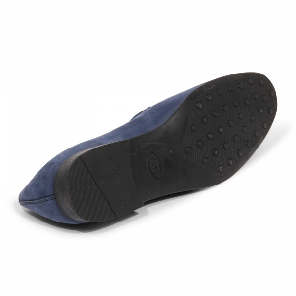 I0316 mocassino uomo TOD'S man nubuck loafer blue