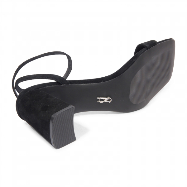 I1614 sandalo donna STEVE MADDEN LUXE BLACK SUEDE woman sandal