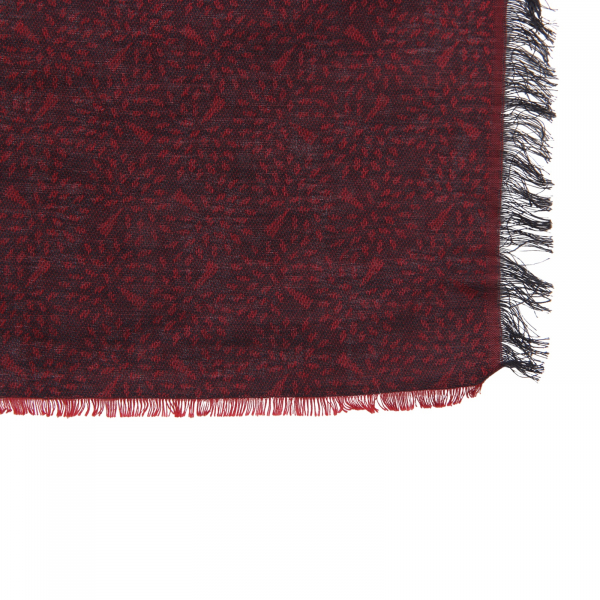 I1863 sciarpa uomo NO BRAND man scarf burgundy/blue