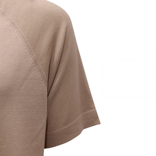 I3445 CARDIGAN UOMO PAOLO PECORA MAN SILK BLEND SHORT SLEEVES SWEATER