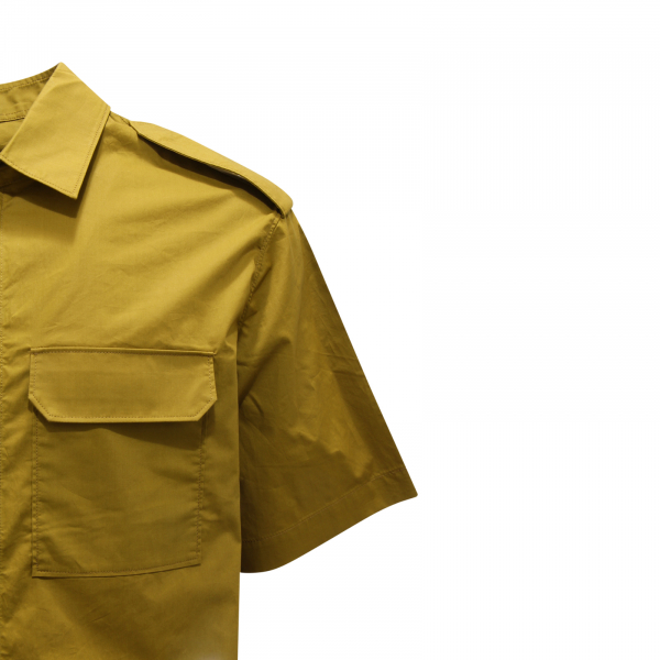 I3539 GIACCA CAMICIA UOMO NEIL BARRETT LOOSE FIT MAN SHIRT GREEN