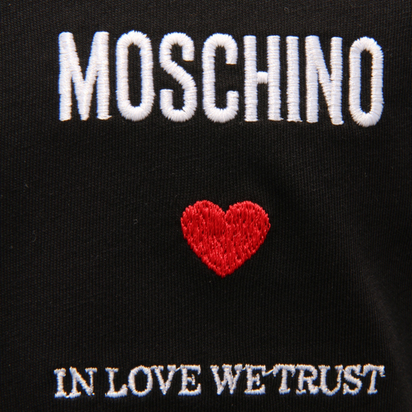 I3847 MAGLIA UOMO MOSCHINO COUTURE MAN T-SHIRT BLACK