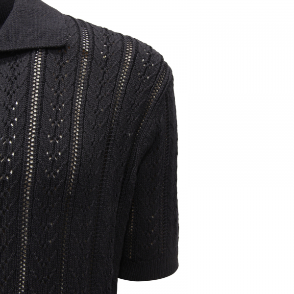 I4736 CARDIGAN UOMO AMARÁNTO MAN COTTON BLEND SHORT SLEEVE SWEATER