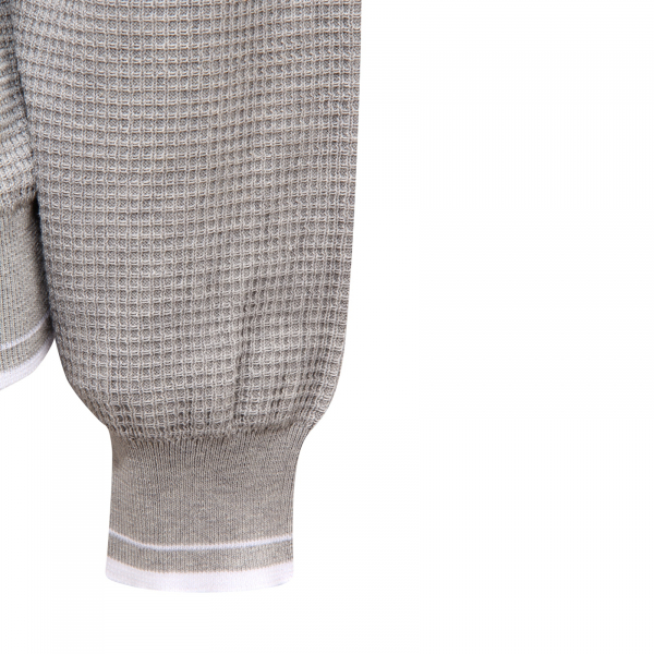 I4989 CARDIGAN UOMO PESERICO MAN COTTON FULL ZIP SWEATER