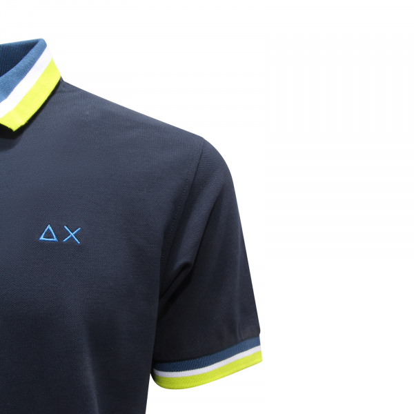 I5647 POLO UOMO SUN 68 MAN POLO SHIRT BLUE