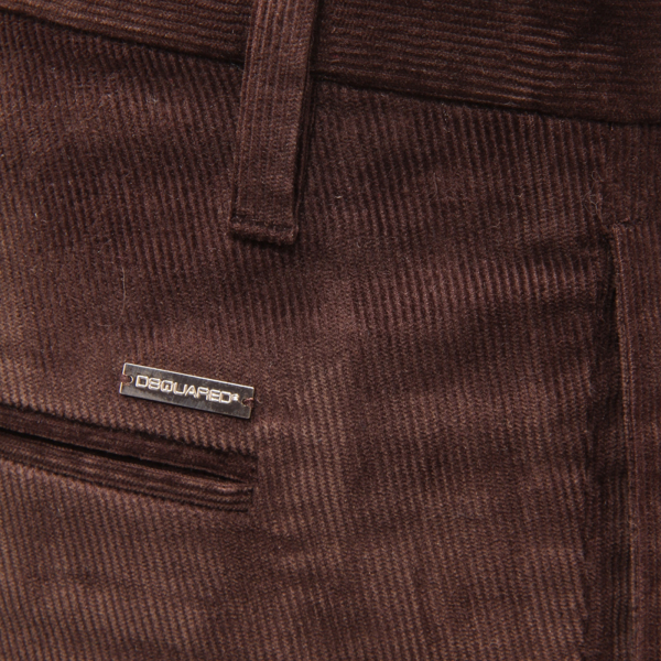 I6434 PANTALONE VELLUTO UOMO DSQUARED2 MAN VELVET TROUSERS