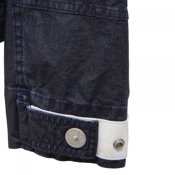 I6939 GIUBBOTTO LEGGERO UOMO STONE ISLAND MARINA RAW PLATED LINEN MAN JACKET