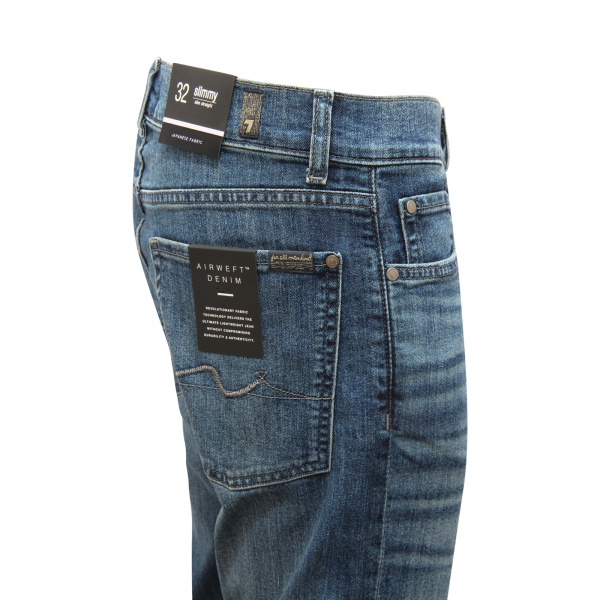 I7562 JEANS UOMO 7 FOR ALL MANKIND SLIMMY SLIM STRAIGHT MAN TROUSERS