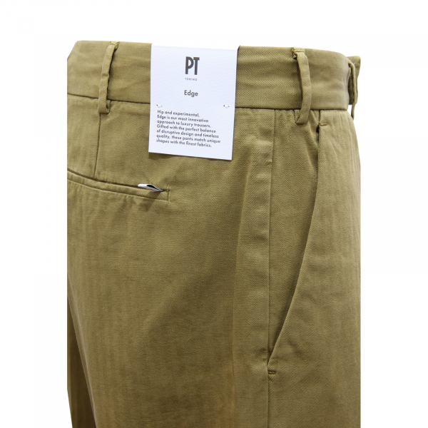 I8136 PANTALONE UOMO PT TORINO EDGE MAN COTTON/LINEN TROUSERS