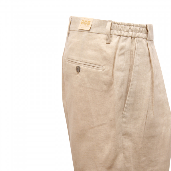 I8177 PANTALONE UOMO BRIGLIA PORTOBELLOS MAN LINEN TROUSERS