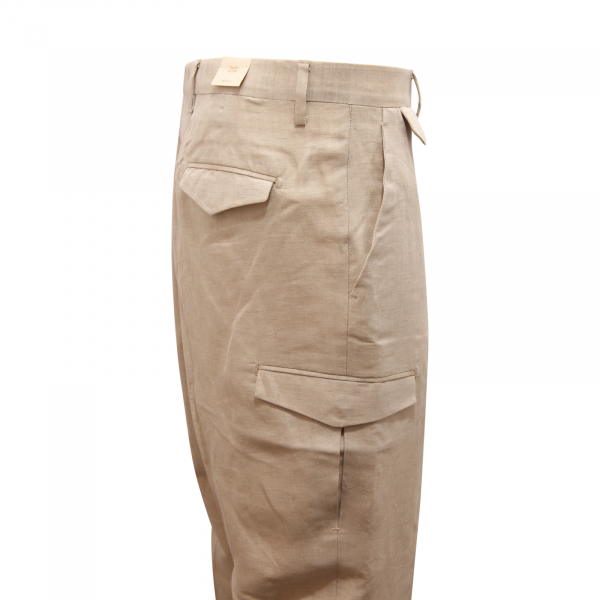 I8219 PANTALONE CARGO UOMO BRIGLIA HAVANAS MAN COTTON/LINEN TROUSERS