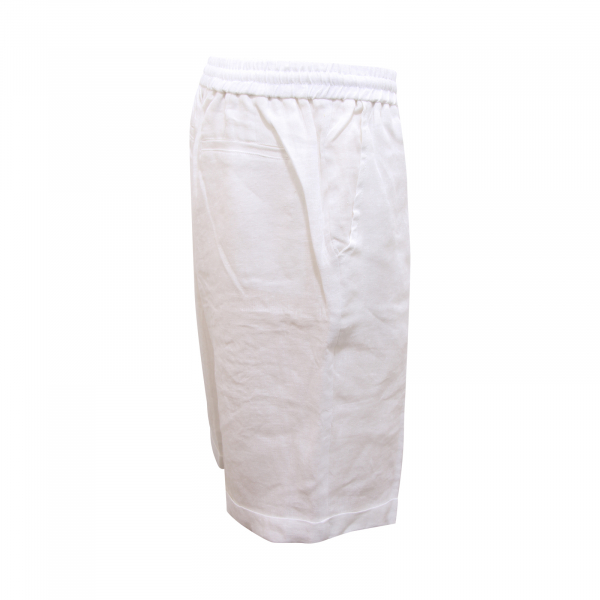 I8390 BERMUDA UOMO ALPHA STUDIO MAN LINEN SHORTS