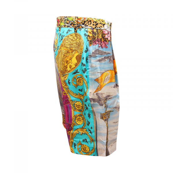 I8415 BERMUDA UOMO MOSCHINO COUTURE MAN SILK SHORTS