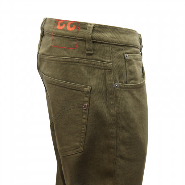 I8516 JEANS UOMO DONDUP BRIGHTON CARROT FIT MAN TROUSERS GREEN