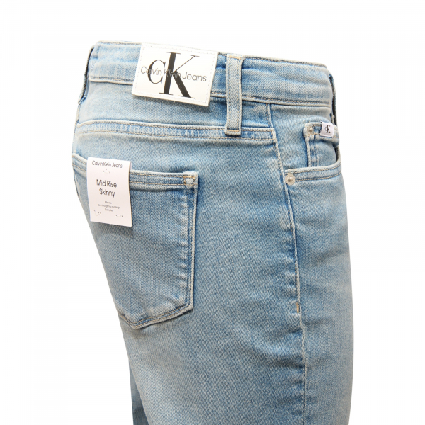 I8569 JEANS DONNA CALVIN KLEIN JEANS MID RISE SKINNY WOMAN TROUSERS