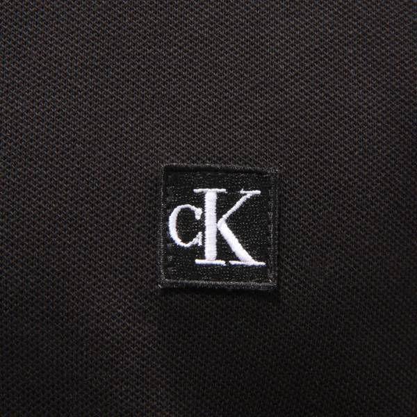 I8777 POLO UOMO CALVIN KLEIN JEANS SLIM MAN POLO SHIRT BLACK