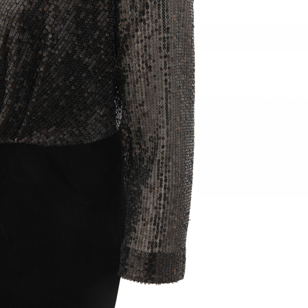 I9291 ABITO DONNA SANDRO FERRONE WOMAN PAILLETTES/VELVET DRESS