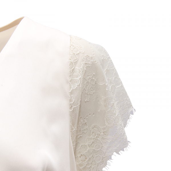 I9790 MAGLIA DONNA LOLA BY SANDRO FERRONE WOMAN SATIN/LACE T-SHIRT