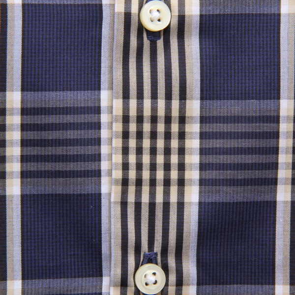L0064 CAMICIA UOMO BORDONI MAN GLEN CHECK SHIRT