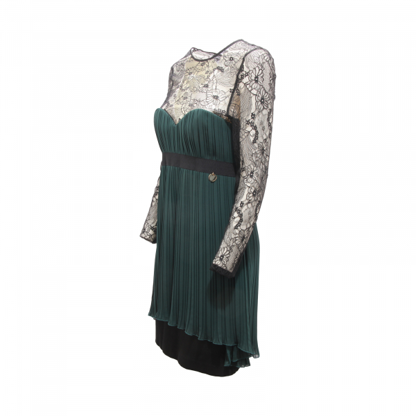L0301 ABITO DONNA MANGANO WOMAN LACE DRESS