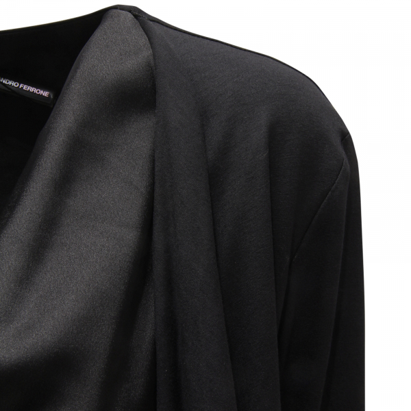 L0464 BLUSA DONNA SANDRO FERRONE WOMAN SHIRT BLACK