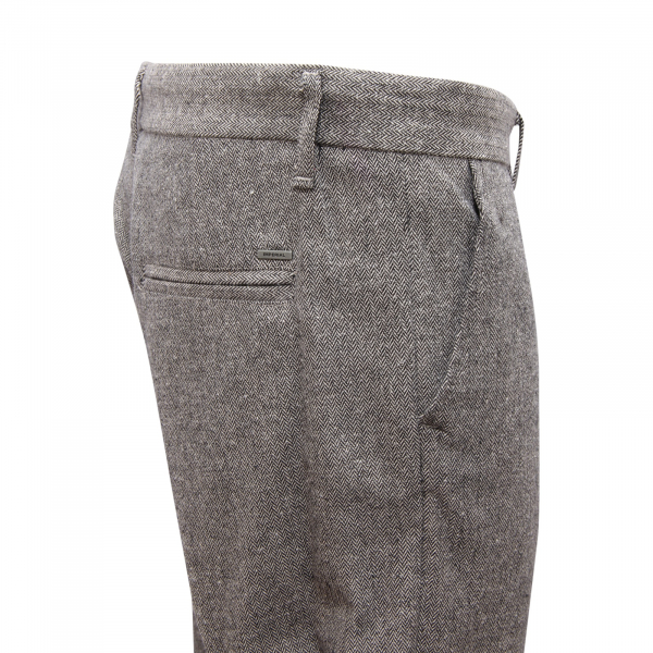 L0801 PANTALONE UOMO IMPERIAL MAN HERRINGBONE TROUSERS 