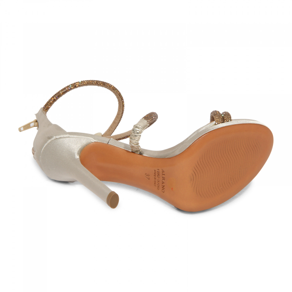 L1222 SANDALO DONNA ALBANO WOMAN SATIN/STRASS SANDAL