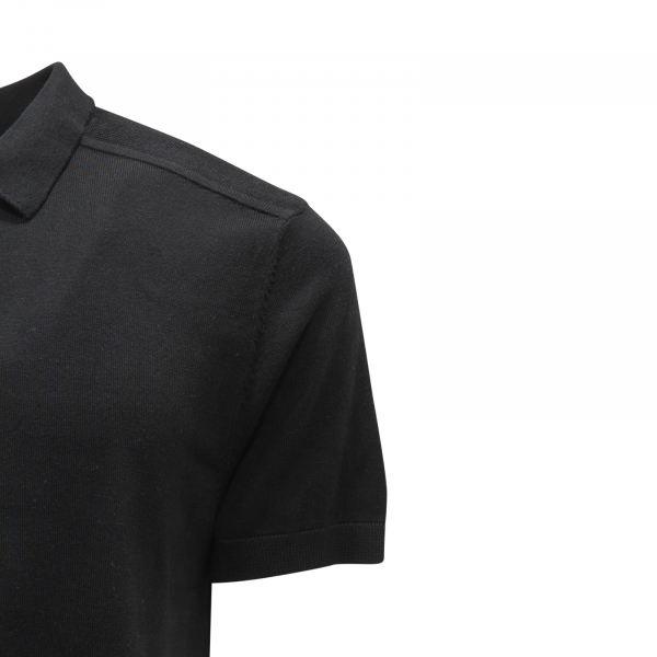 L1395 POLO IN MAGLIA UOMO SELECTED MAN KNITTED POLO BLACK