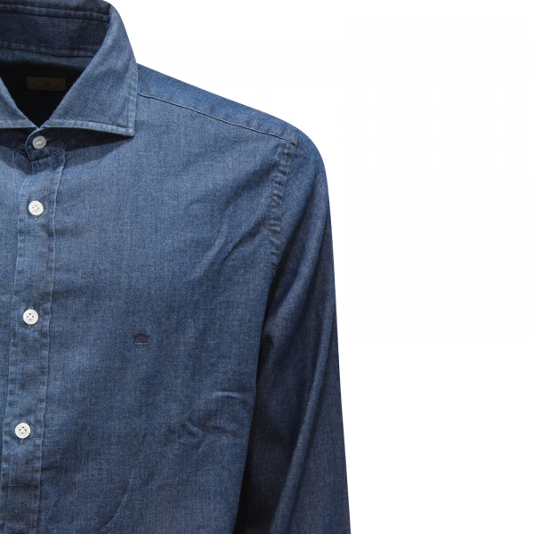 L1792 CAMICIA UOMO SONRISA SILVERY DENIM MAN SHIRT