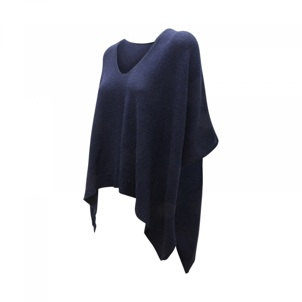 L1818   MANTELLA  OVERSIZE DONNA IXOS WOMAN SLEEVELESS SWEATER BLUE