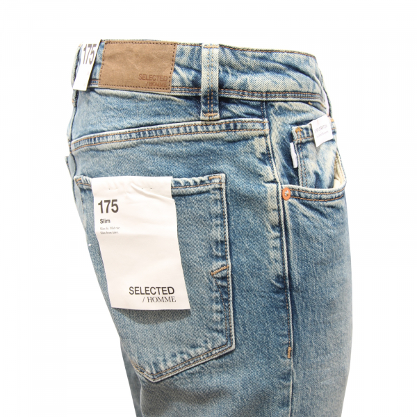 L1959 JEANS UOMO SELECTED SLIM LEON MAN TROUSERS