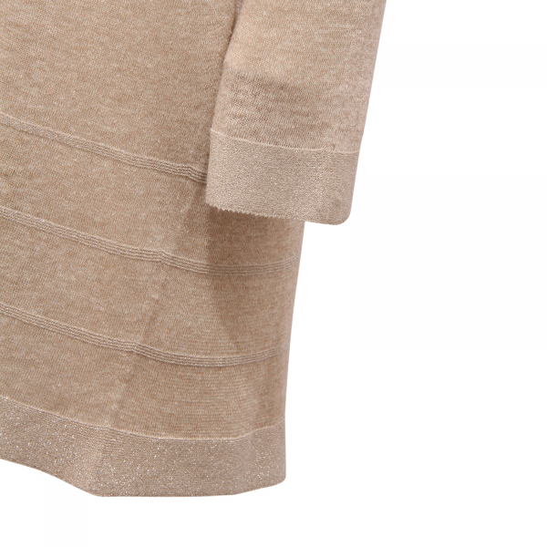 L2657 CARDIGAN DONNA D. EXTERIOR WOMAN LINEN/LUREX SWEATER