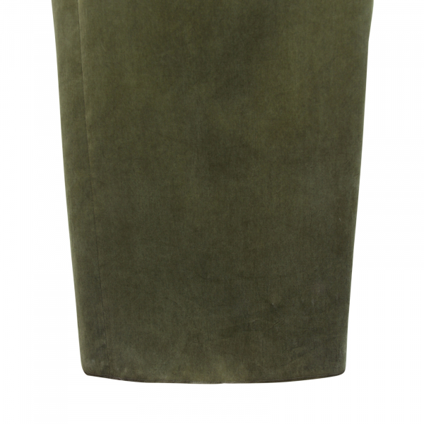 L2947 PANTALONE DONNA MAXMARA STUDIO WOMAN LYOCELL TROUSERS GREEN