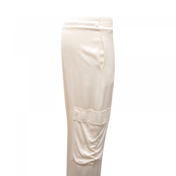L3038 PANTALONE CARGO DONNA PAPERLACE WOMAN SATIN TROUSERS